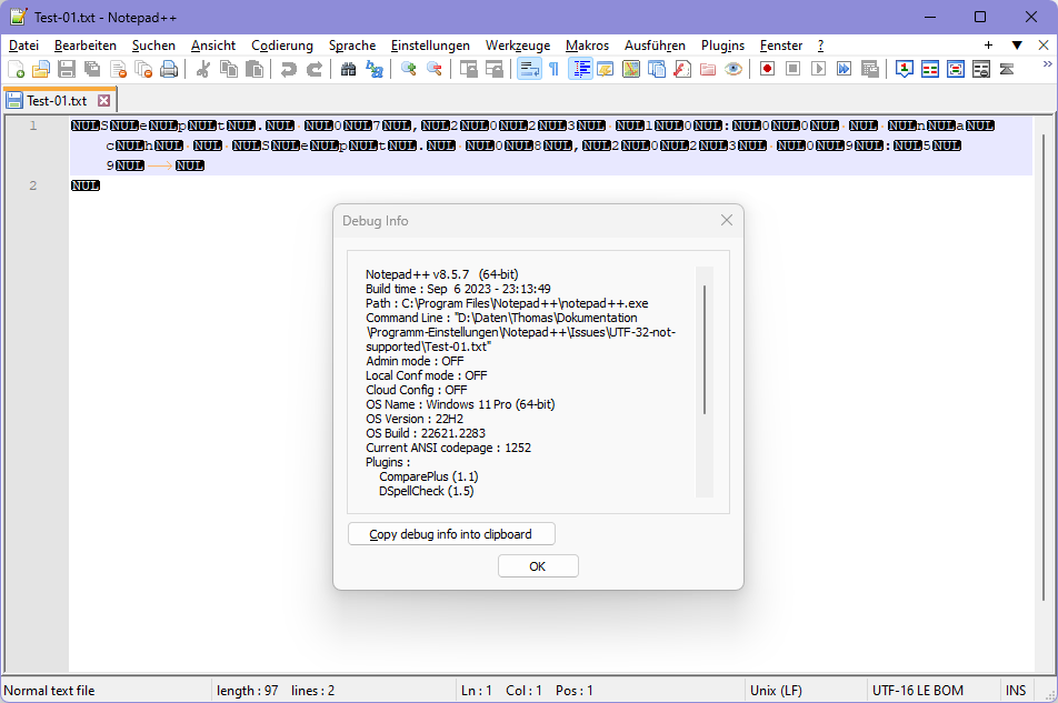Will Notepad++ support UTF32 enconding? · Issue 14130 · notepadplusplus/notepadplusplus