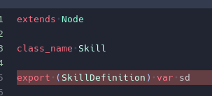 "Export type can only be built-in, a resource, or an enum" when ...