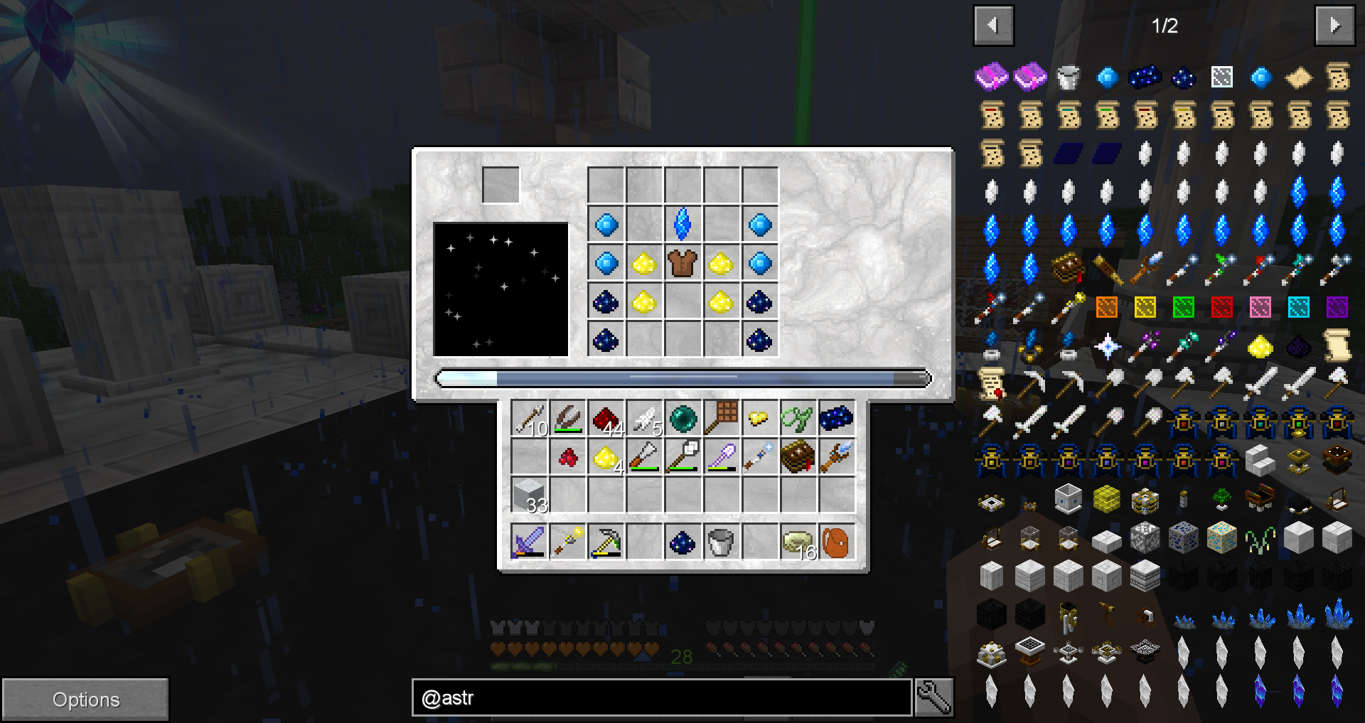 Astral sorcery - collector crystal don't work with Iridescent Altar ...