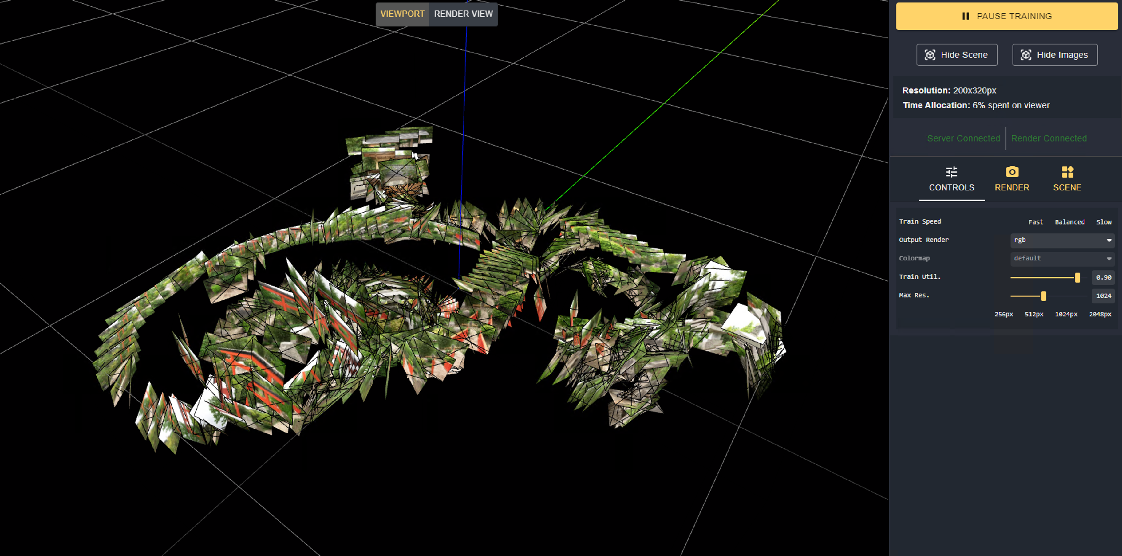 Viewport turns black at around 5-7% of training on nerfacto · Issue ...