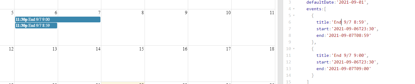 event ending at next day with time under 9:00 is rendered as one day ...