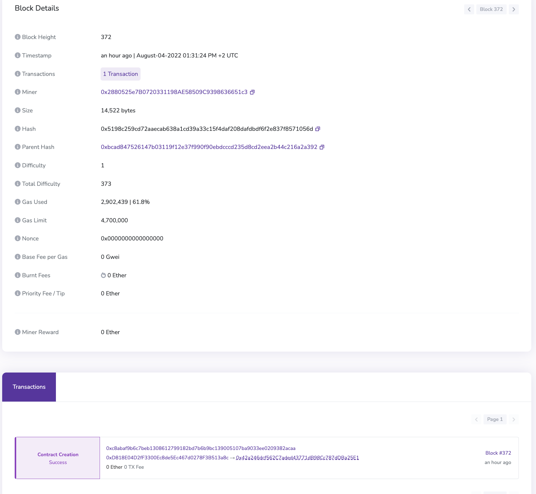 Free gas networks using the London fee market break after a block which
