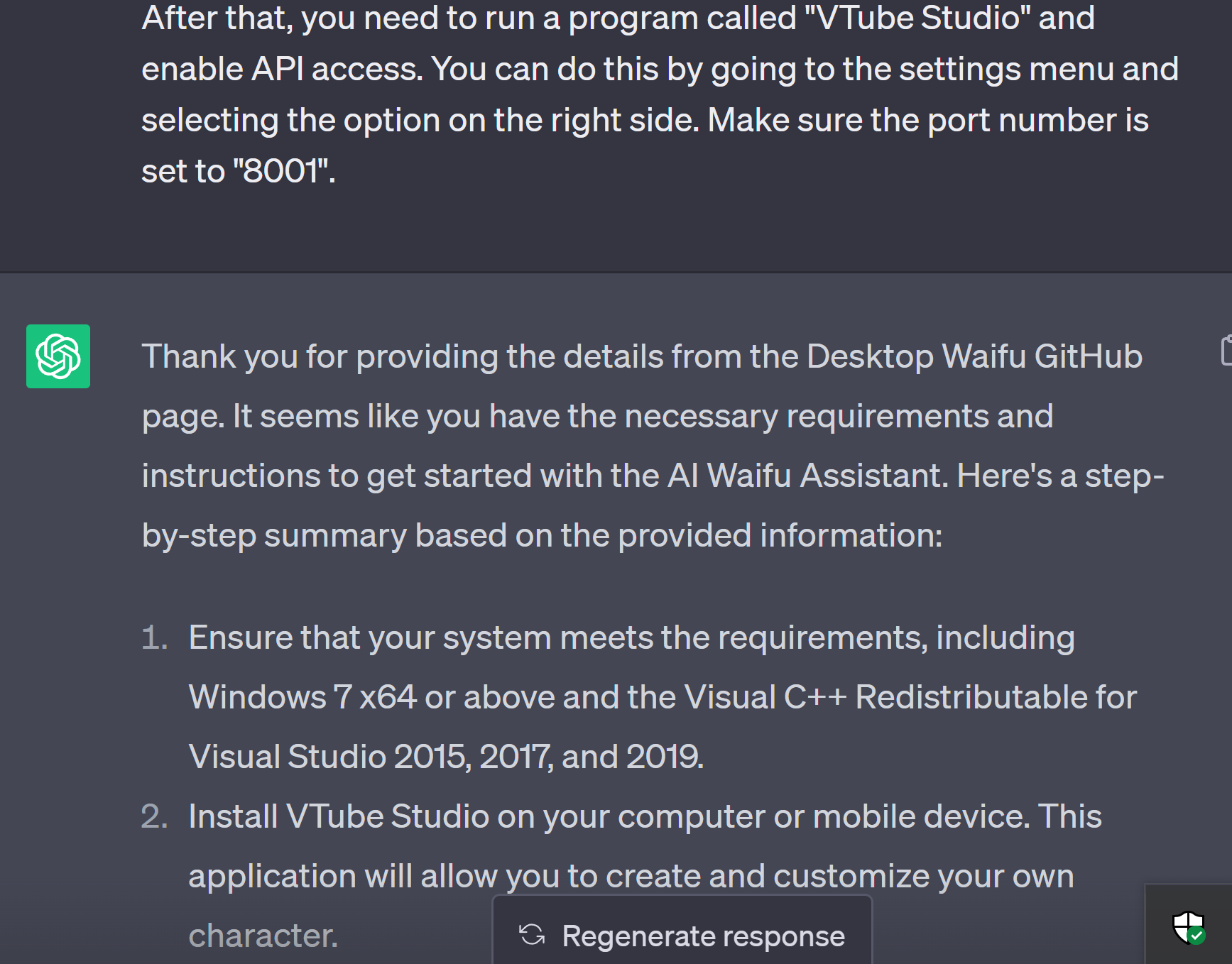 Installing desktop waifu with ChatGPT as your guide · Issue #65 ...
