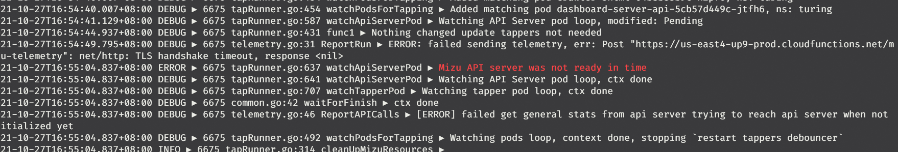 ERROR: failed sending telemetry · Issue #406 · kubeshark/kubeshark · GitHub