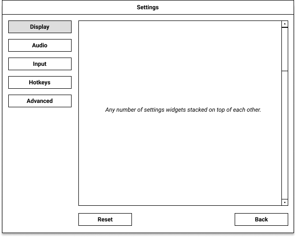 Overhaul settings panel layout · Issue #18952 · OpenRA/OpenRA · GitHub