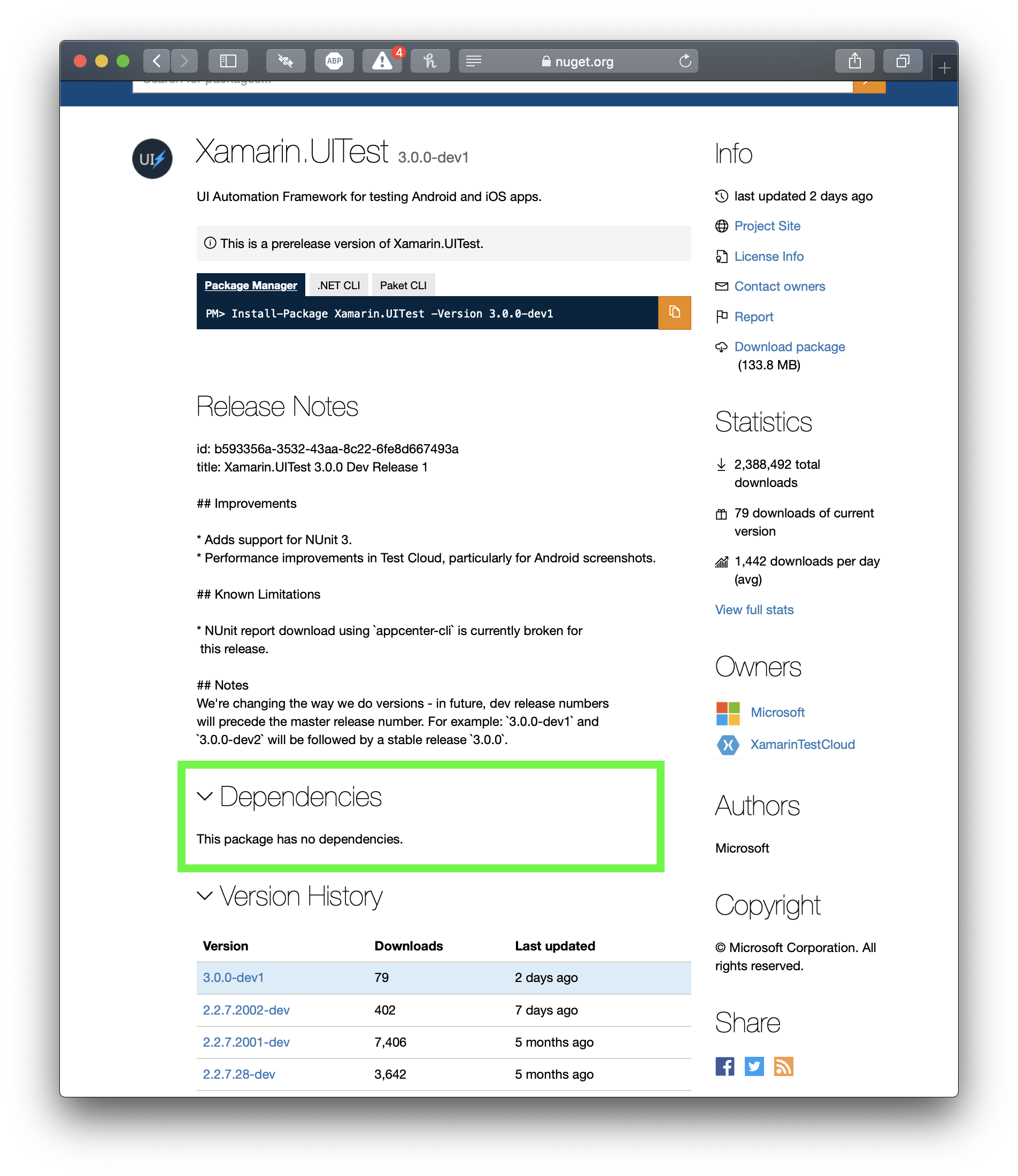 Add NUnit as a NuGet Dependency to the Xamarin.UITest NuGet Package · Issue  #332 · microsoft/appcenter · GitHub