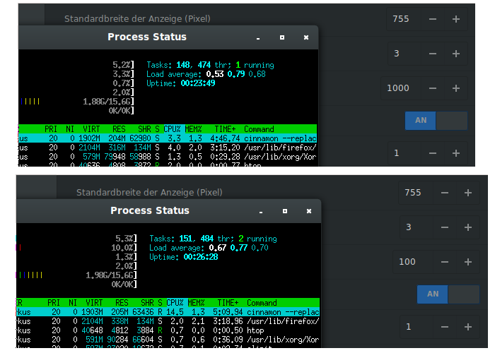 Increased RAM usage while applet sysmonitororcus in use · Issue 2253