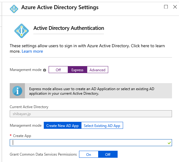 Create New Azure AD App