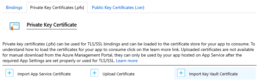 Private key certificate