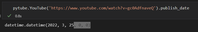 pytube.YouTube(video_link).publish_date doesn't show time · Issue #1269 ...