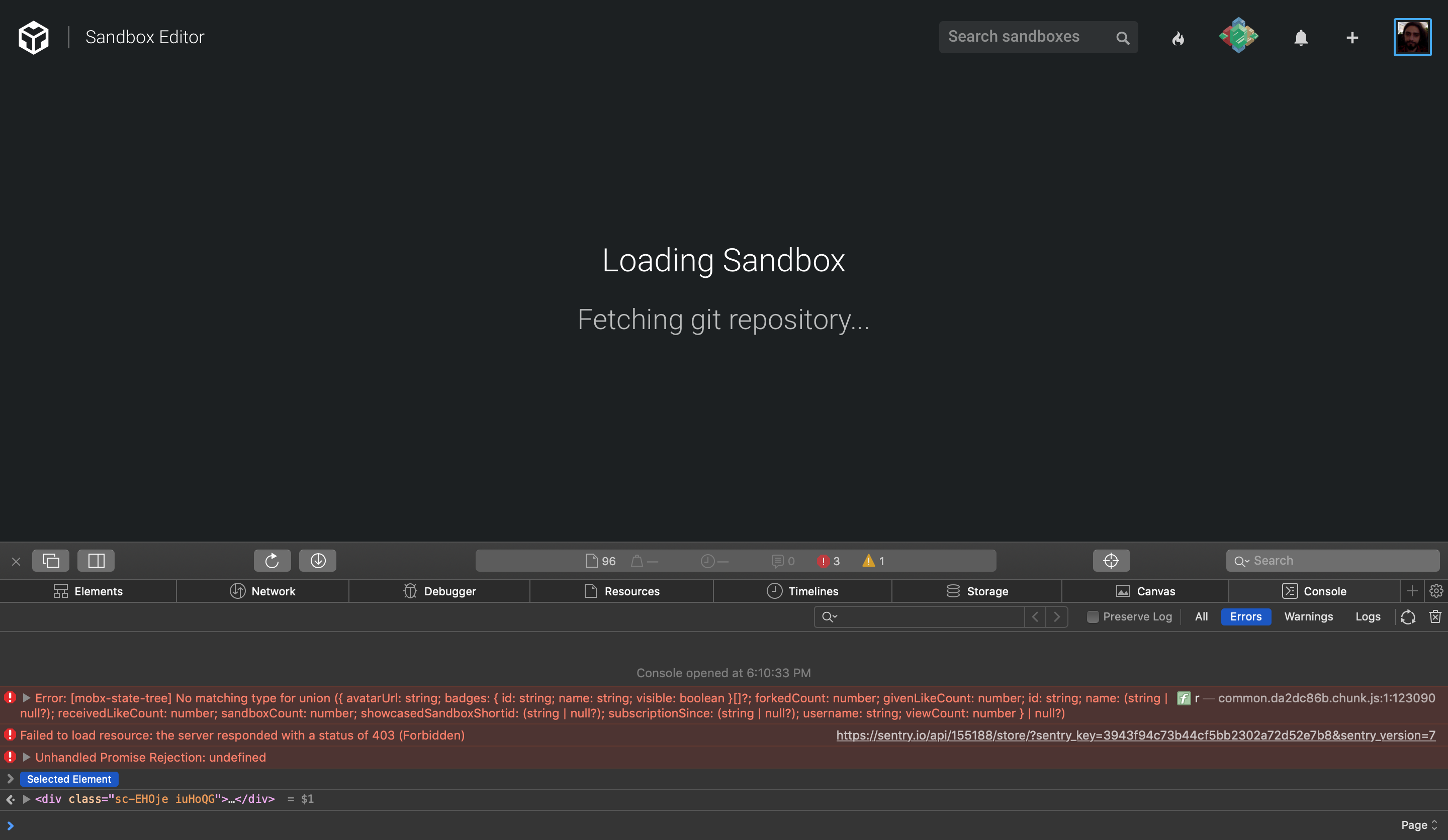 Unable to open sand-boxes on Safari · Issue #3697 · codesandbox ...