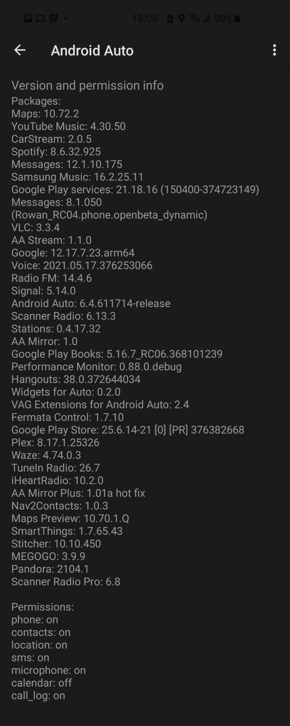 Does not work with Android Auto v6.4.611714 · Issue #87 · shmykelsa ...