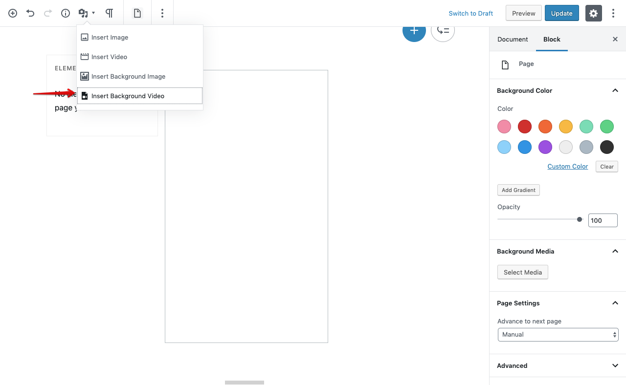 background-media-selection