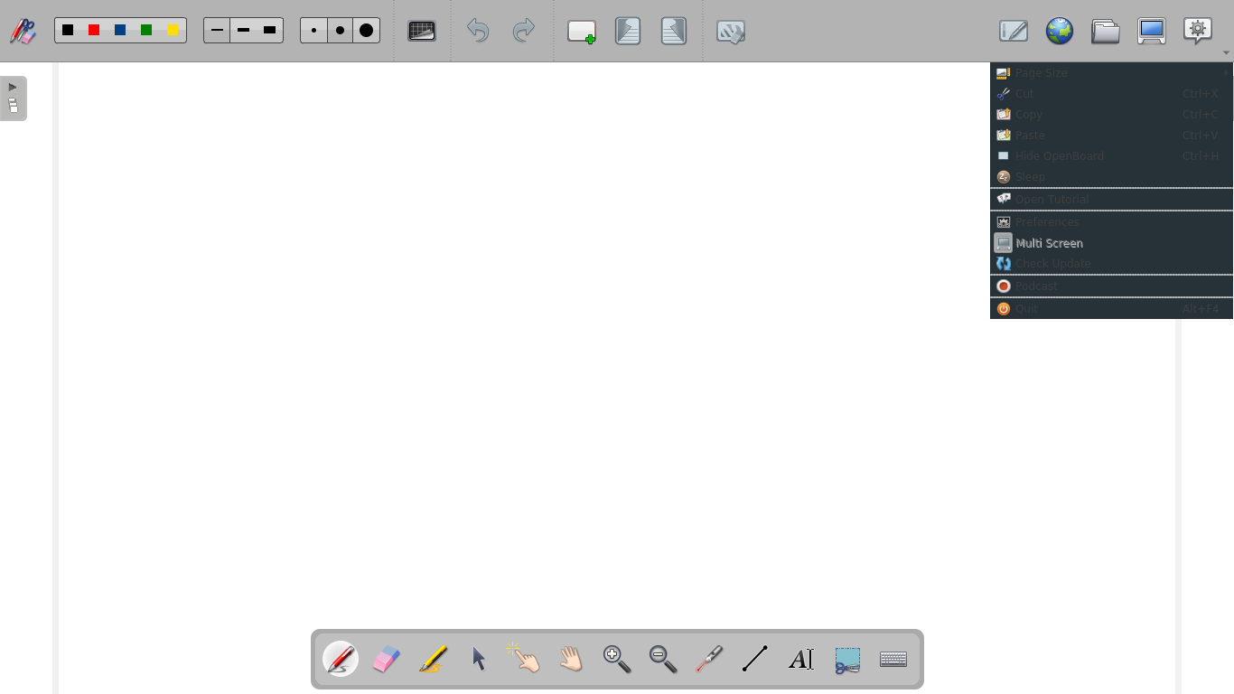 OpenBoard.css Add background color to QMenu, QPushButton and