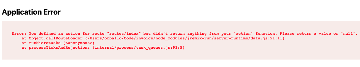[Bug]: When loader doesn't return a value, the error message mentions ...