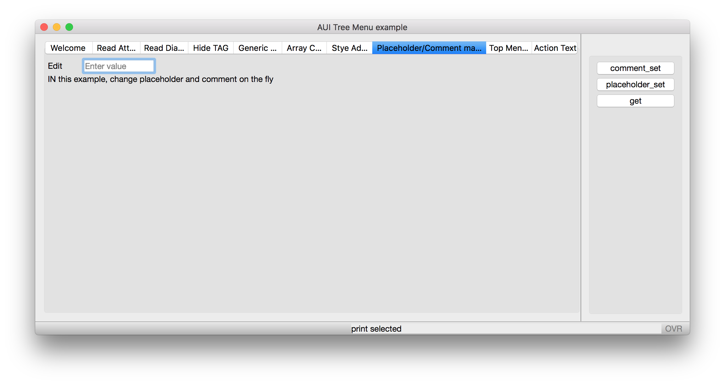 Placeholder set