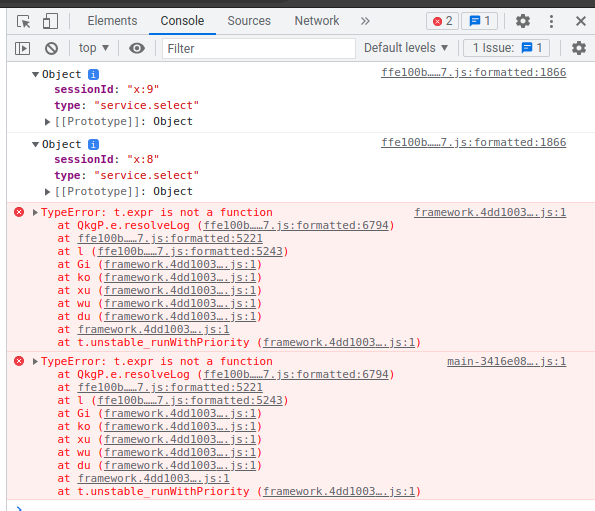 "An unexpected error has occurred" with statecharts.io/inspect · Issue ...