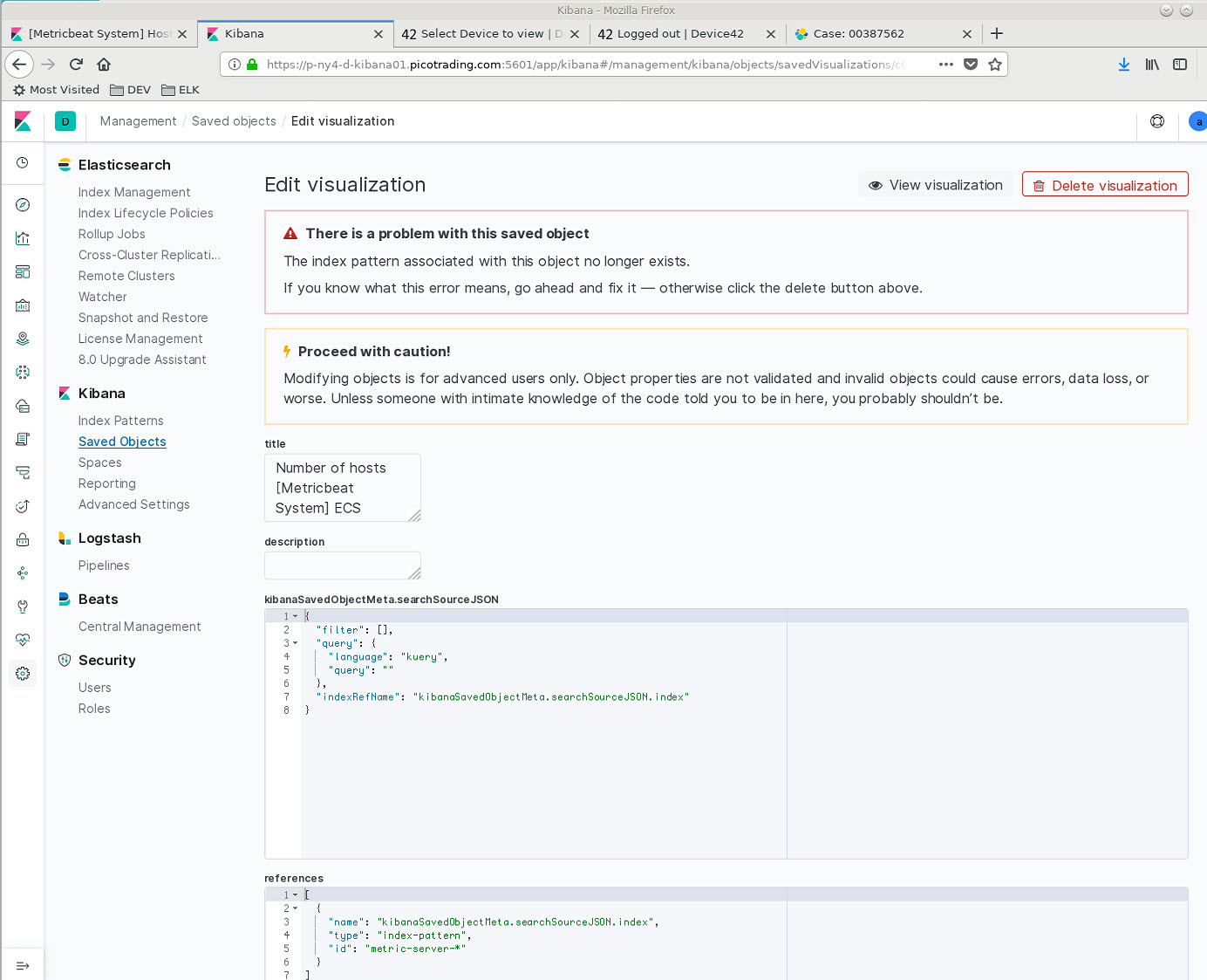error importing metricbeats dashboards · Issue #55725 · elastic/kibana ...