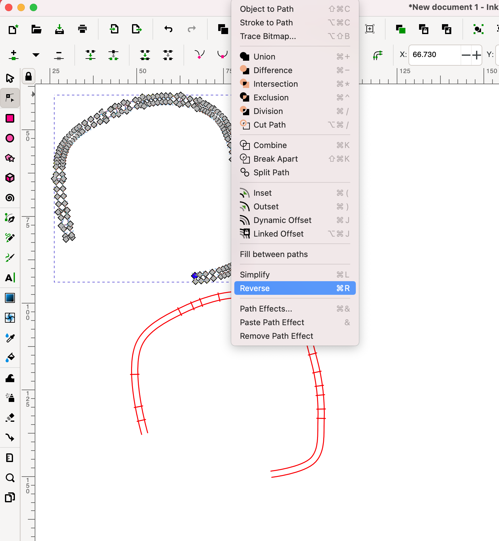 Problem (New User) with Line to Satin. Please help · inkstitch