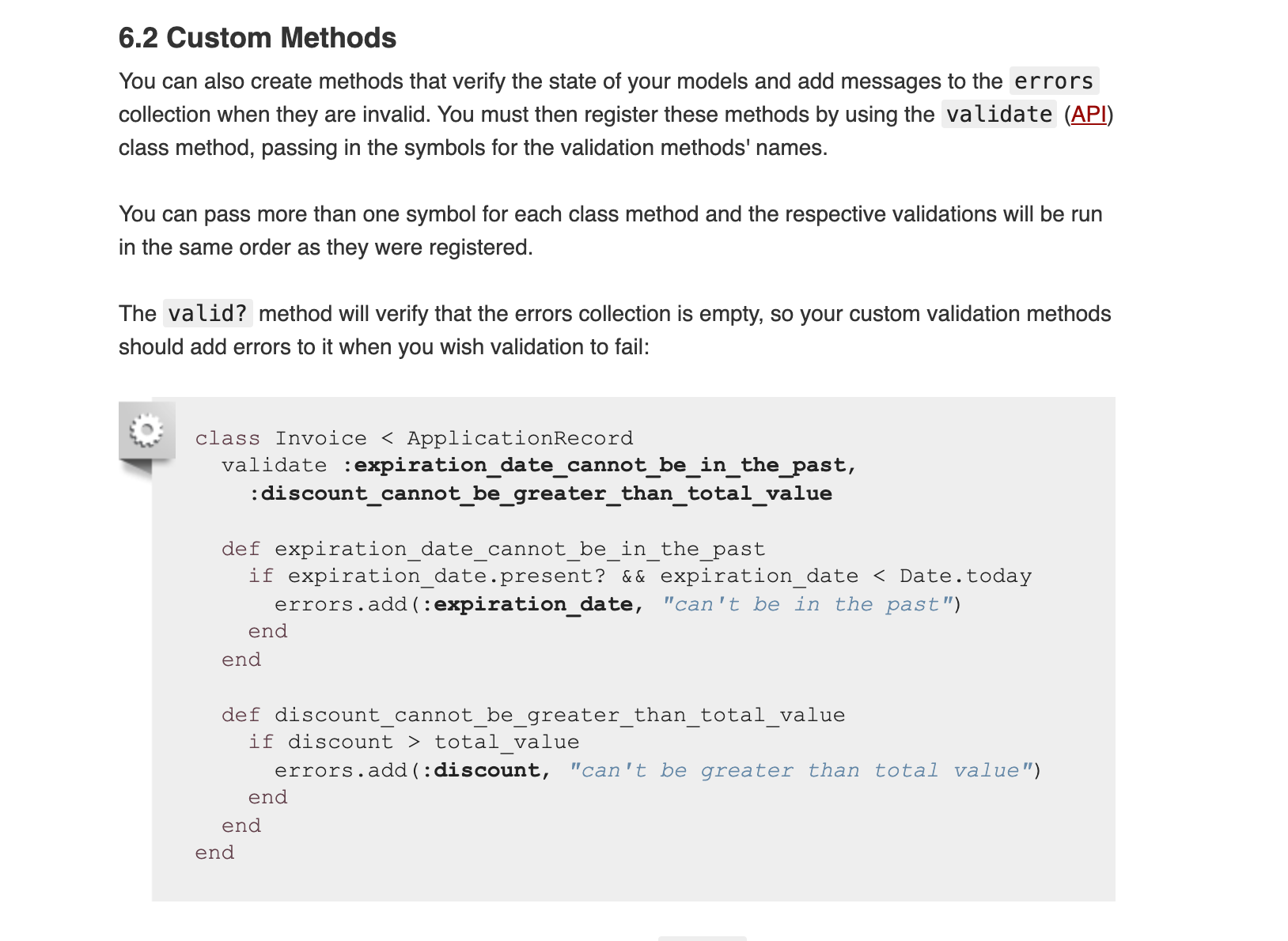 Rails / ActiveRecord / 複数形の validates メソッドと 単数形の validate メソッドの違いは？ 前