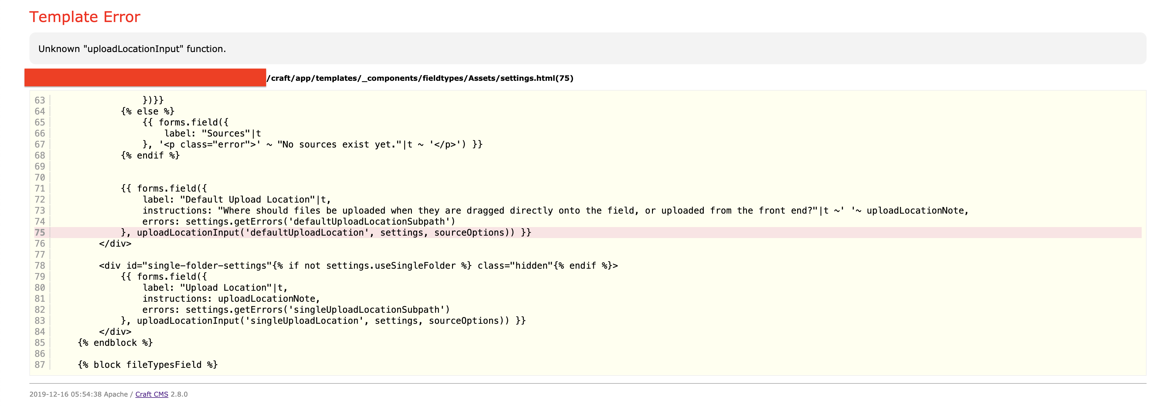 Craft 2.8.0: Unknown "uploadLocationInput" function · Issue #5343 ...