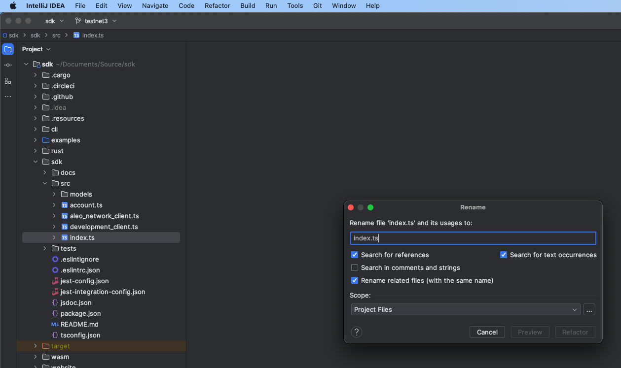 arrow keys not working while renaming files · Issue 2 · AleoHQ/leo