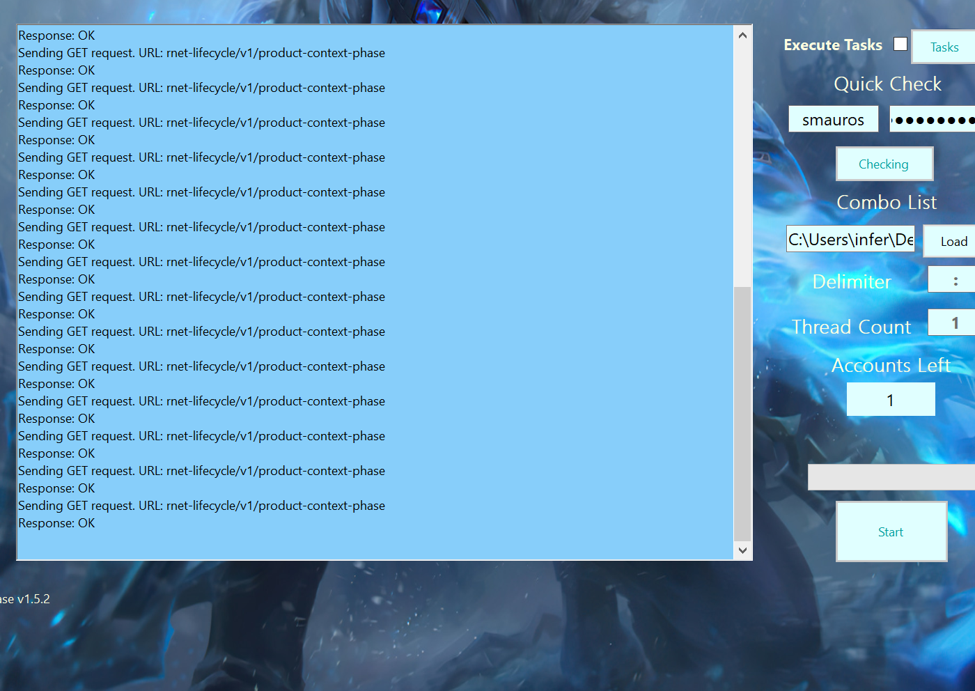 Looping at productcontextphase · Issue 69 · Meviii/LOLAccount