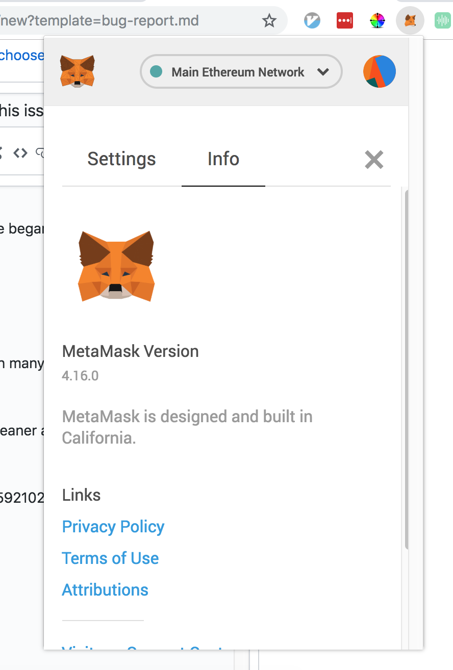 Extra scrollbar appears on right side of extension popup. This issue began  with Chrome version 70 · Issue #5622 · MetaMask/metamask-extension