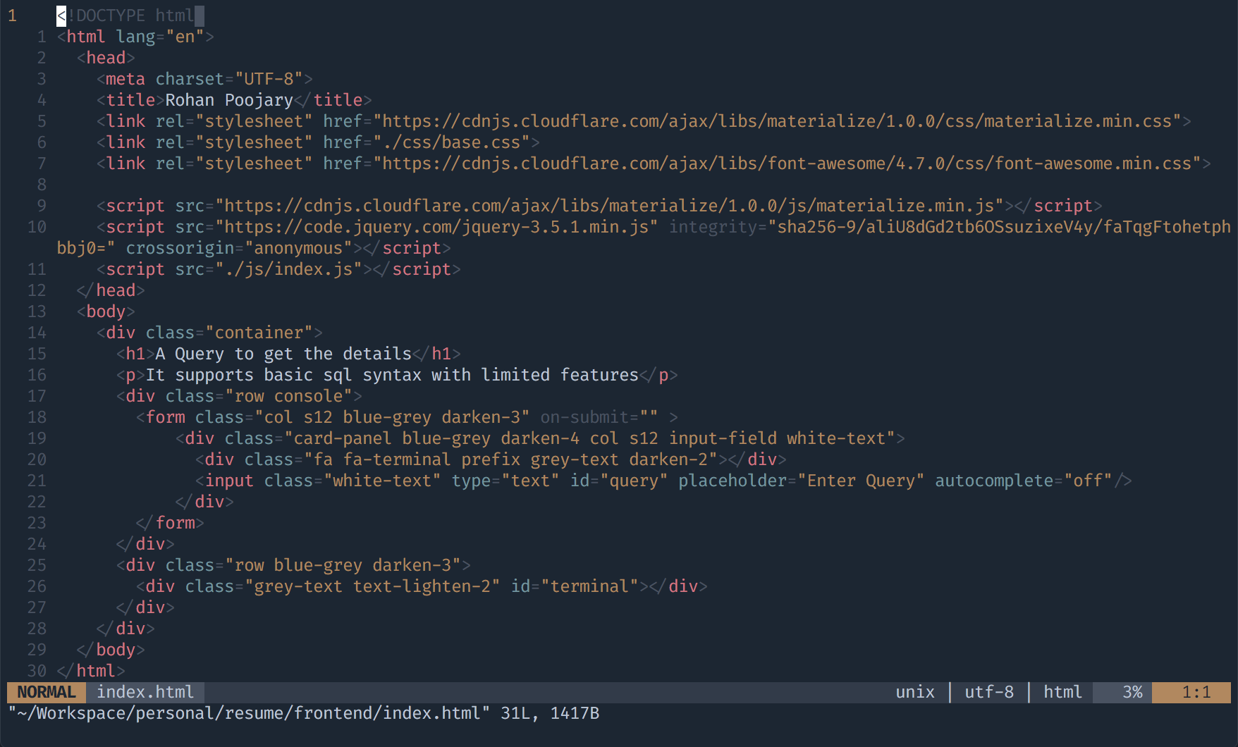 GitHub - RohanPoojary/pleasant.vim: A Pleasant colorscheme for our ...
