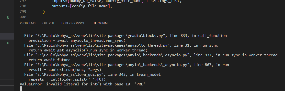 Bug: Training stopped working today, probably after Upgrade.PS1 · Issue ...