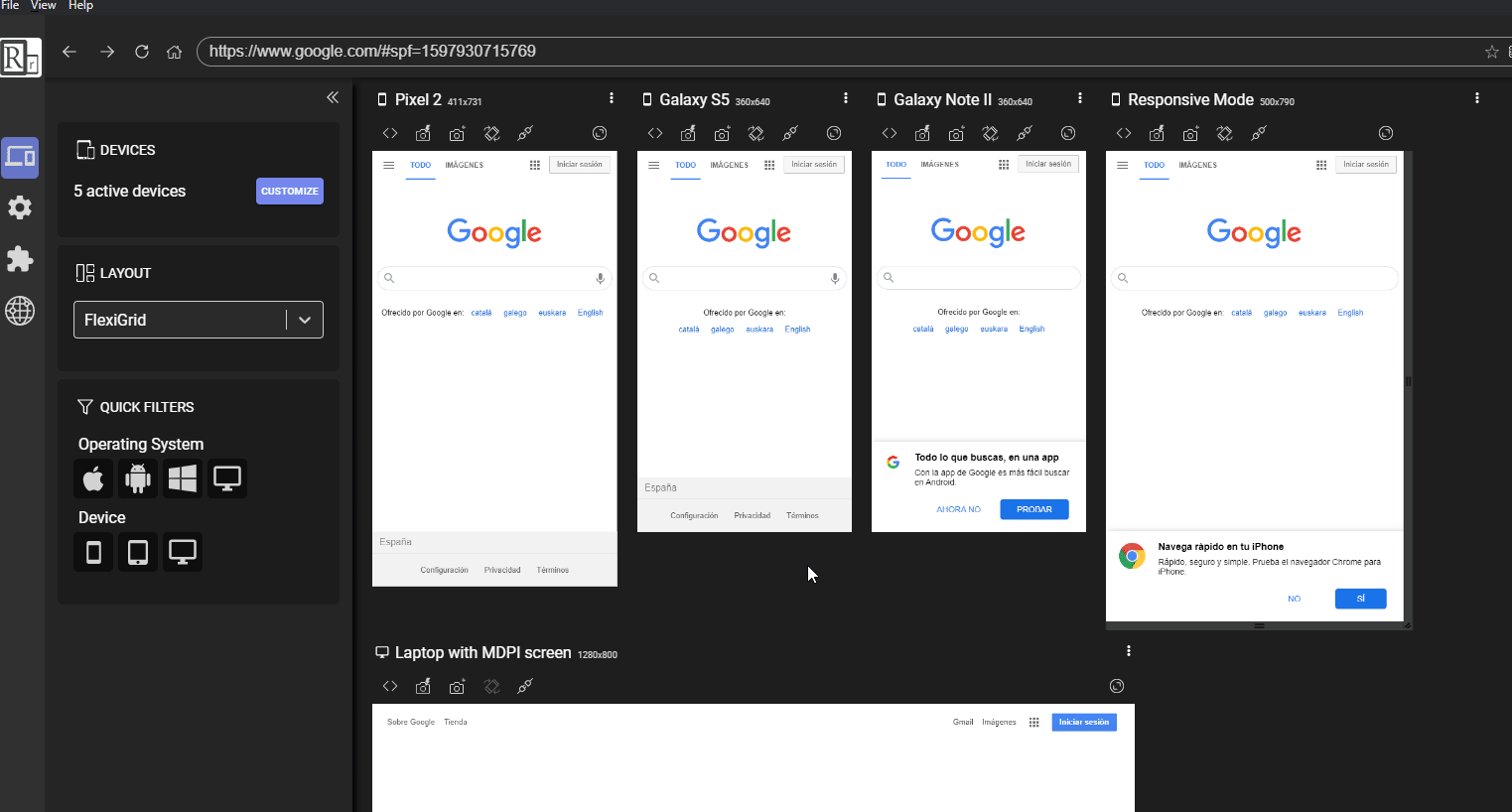 address bar