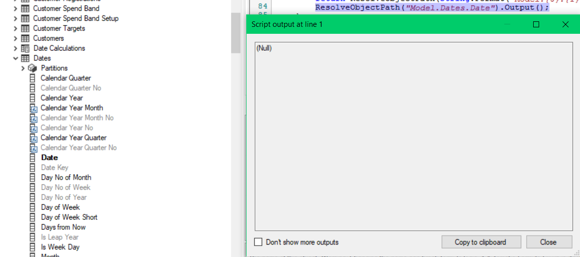 ResolveObjectPath always returns null · Issue 1077 · TabularEditor