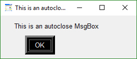 msgbox autoclose