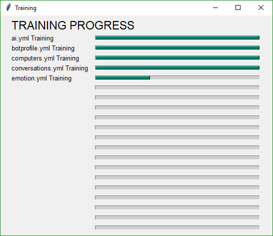 chatterbot training 2