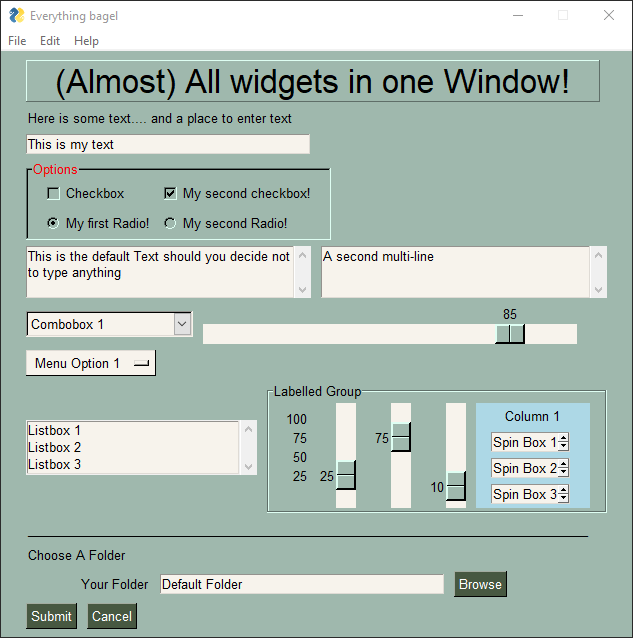 Use Pysimplegui To Get Userinput Parameters And Go From