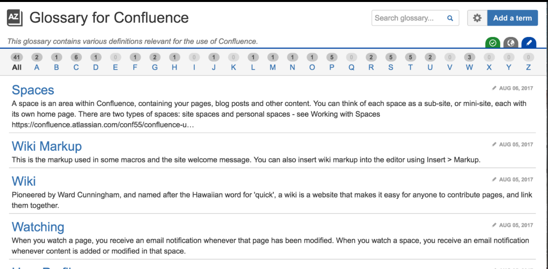 How to add A-Z confluence page? · Issue #7 · petereigenschink/glossary ...