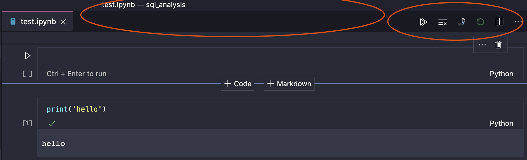 Native Notebook Features / toolbar icons missing on Mac · Issue 4668 · microsoft/vscodejupyter