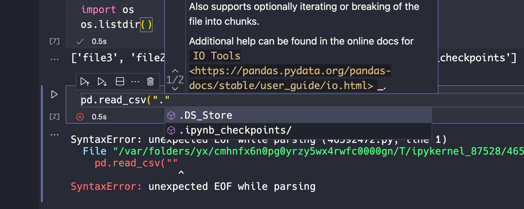 Autocomplete / Autocompletion lacks parity with a standard Jupyter ...