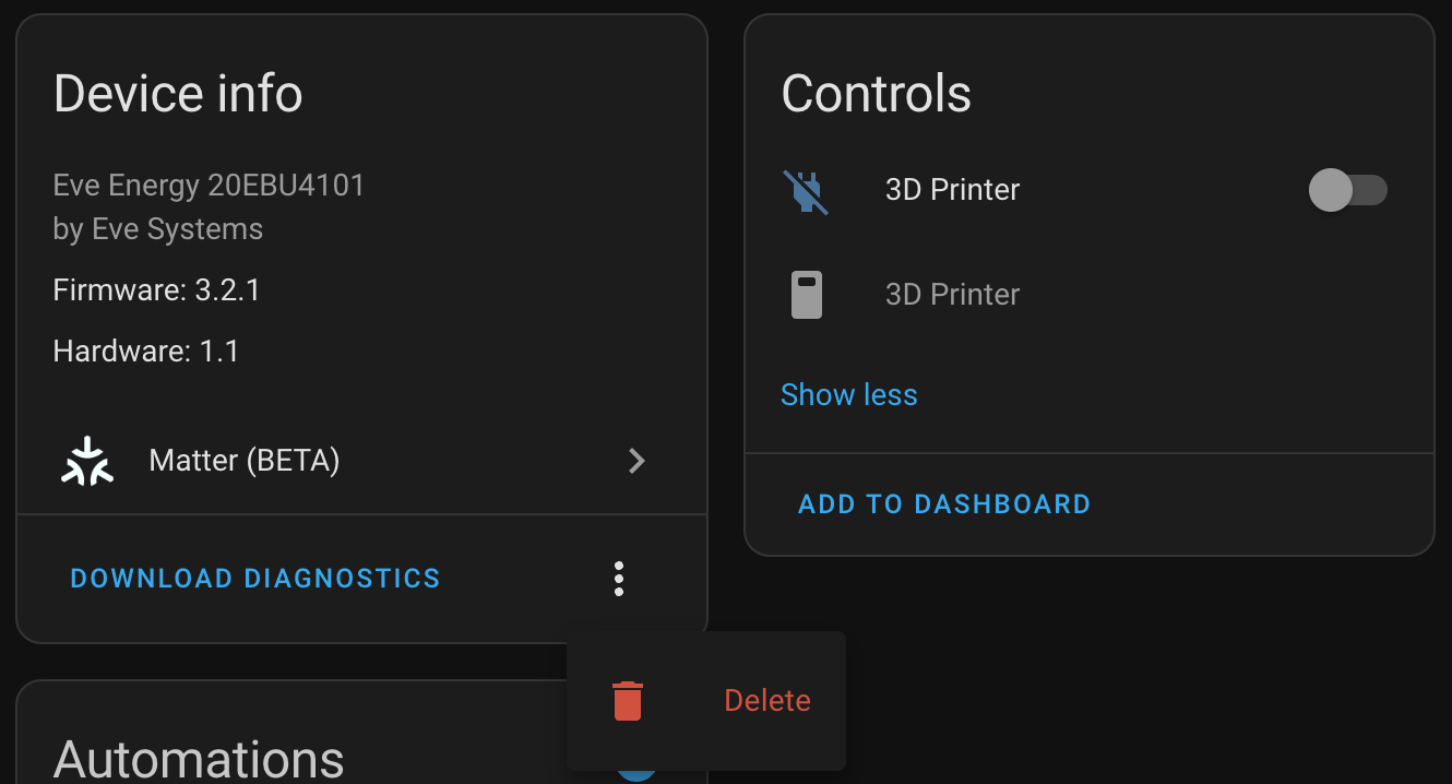 Eve Energy is no longer available after 5 minutes [Matter Firmware