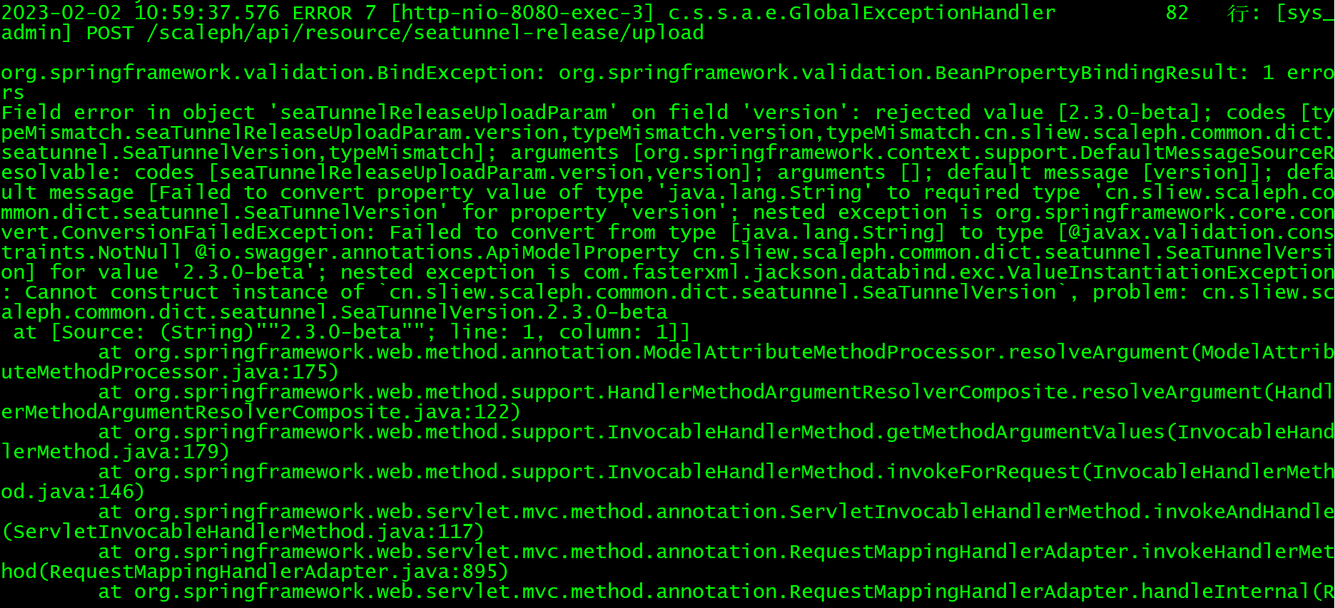 [Bug] [scaleph-api] upload Seatunel Release error · Issue #452 ...
