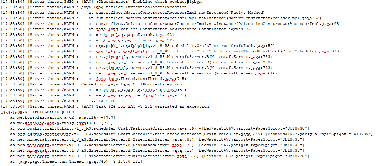 SERVER STILL STARTING UP ERROR · Issue #832 · konsolas/AAC-Issues · GitHub