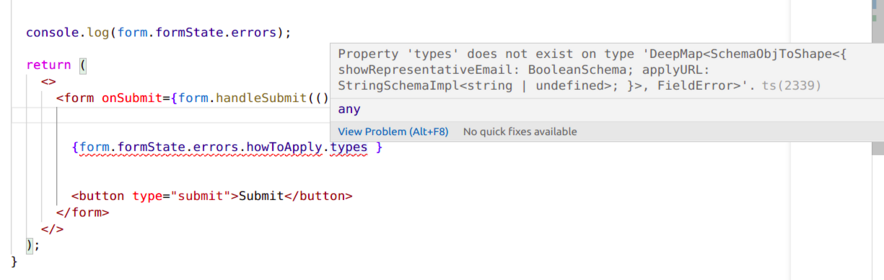Treat objects and arrays as form fields with errors · Issue #6369 ...