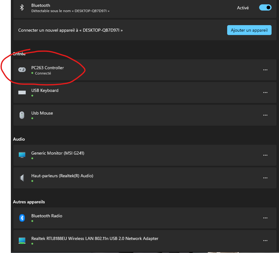 gamepad hd060 works fine when playing a game , after leaving it the