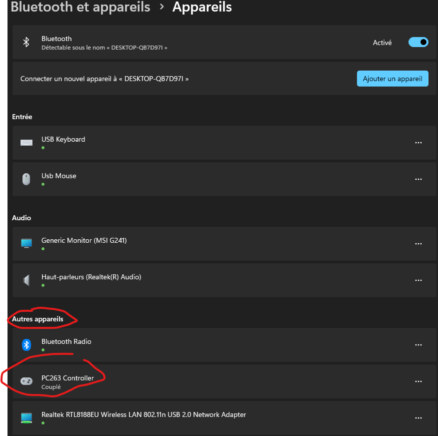 gamepad hd060 works fine when playing a game , after leaving it the