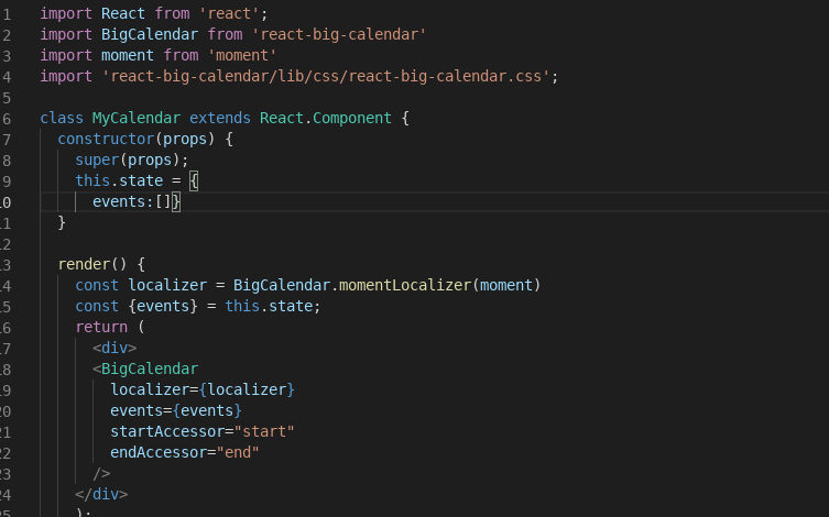 Not able to load style · Issue #1272 · jquense/react-big-calendar · GitHub