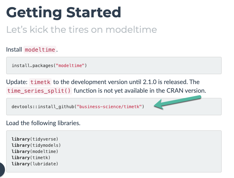 Encountered Problem - could not find function "time_series_split ...