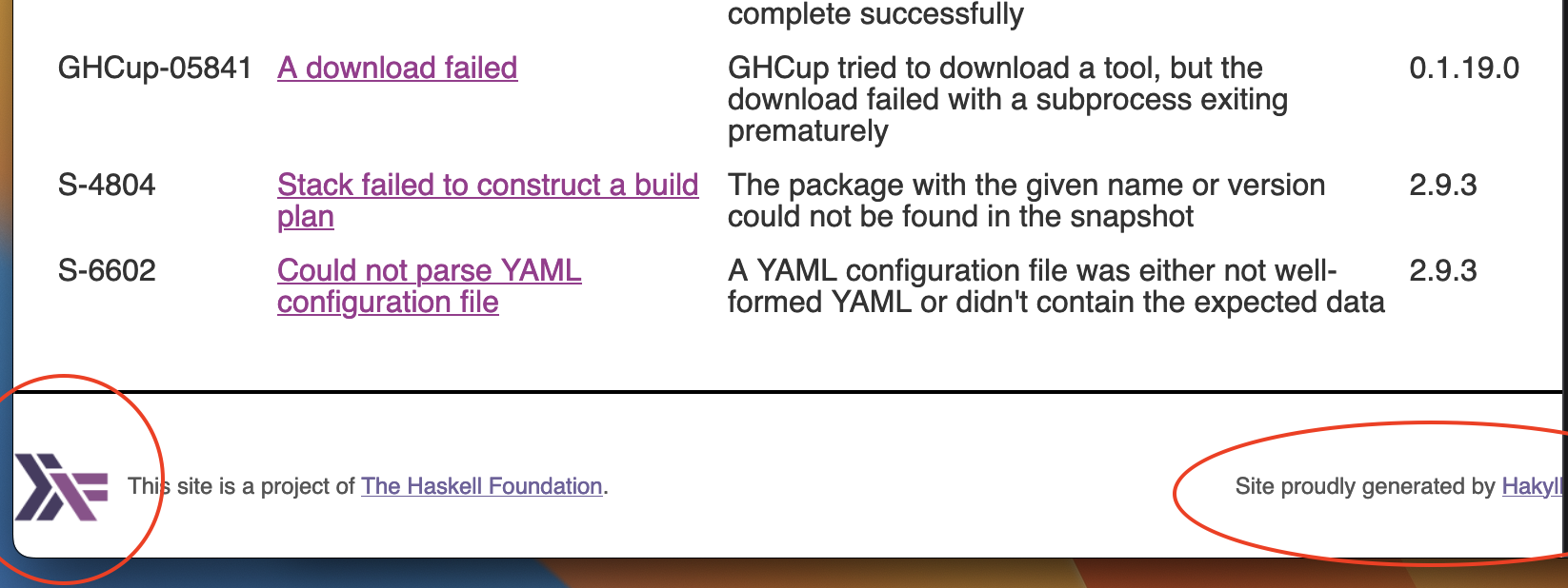 UI spacing off on footer · Issue #386 · haskellfoundation/error-message ...