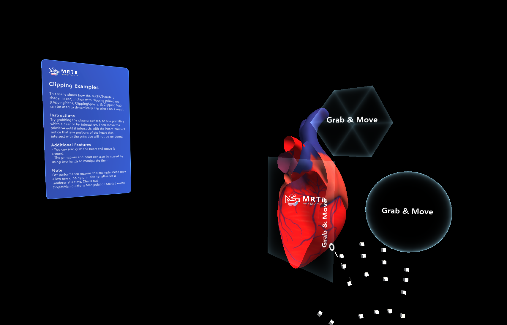 2022-05-02 22_10_02-MRTKDevTemplate - ClippingExamples - PC, Mac   Linux Standalone - Unity 2020 3 3