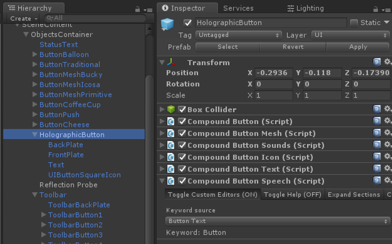 2018-07-05 12_22_03-unity 2017 2 1p2 64bit - interactableobjectexample unity - mrtk-master - unive