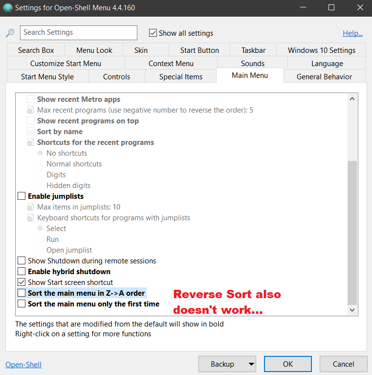 All programs in two sections · Issue #969 · Open-Shell/Open-Shell-Menu ...